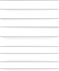 Obraz premium Realistic white lined sheet of notepad paper background. Vector illustration