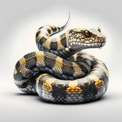 Snake Isolated White