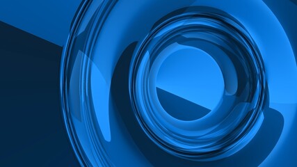 Illustration of a blue background with textured shapes and effects