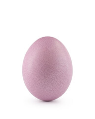 purple easter egg isolated on white background