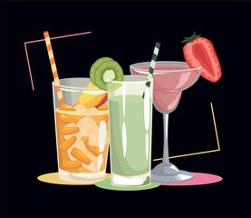 refresh juices fruits