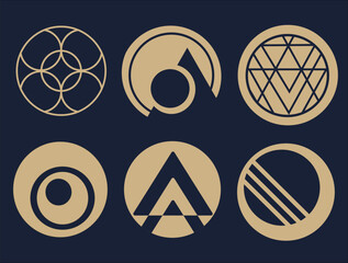 Art Deco Badges and Logo elements