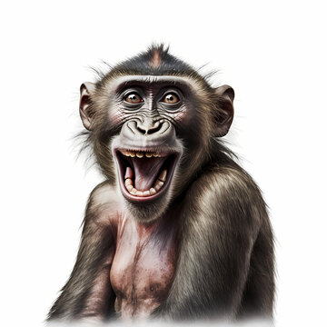 Happy Baboon - Funny Monkey