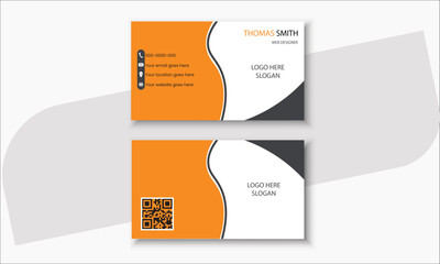 modern creative business card and name card templet. Clean Design Business Card Layout. Clean professional vector illustration.