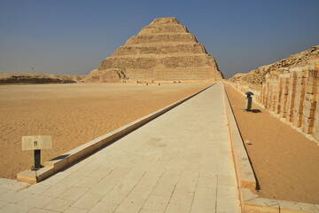 Fototapeta na wymiar The stepped Pyramid of Djoser at Saqqara, Egypt, Africa 