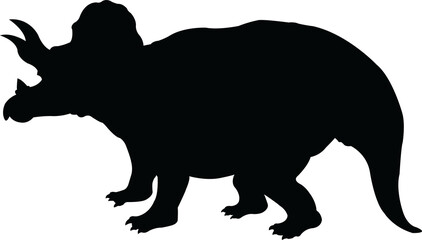PNG black silhouette cute dinosaur. Silhouette cartoon animal design on transparent background. PNG file format Suitable for graphics websites and who require a silhouette transparent background(PNG).