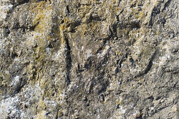 Close-up of an old stone wall