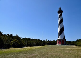 Buxton, North Carolina, USA. October 2, 2019. The Cape Hatteras Light Station. Opened in 1870....