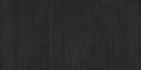 Black wooden table wide texture. Dark wood grain widescreen background