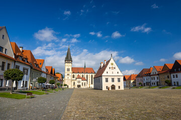 Fototapeta na wymiar Medieval historical square Bardejov, UNESCO site, Slovakia