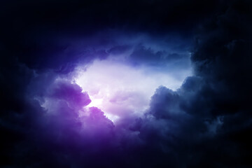 Naklejka na ściany i meble Dramatic Storm Clouds Background