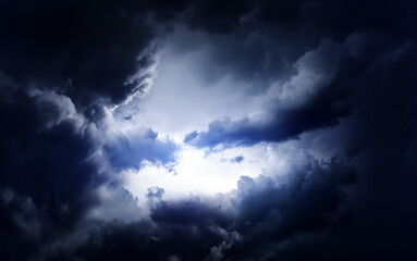 Naklejka na ściany i meble Dramatic Storm Clouds Background
