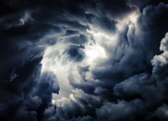 Obraz premium Blurred Swirl in the Clouds