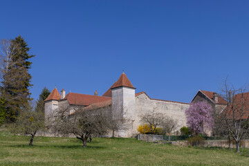 Montbozon castle, Haute-Saone, France