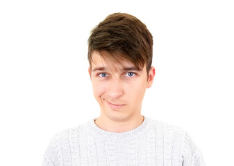 Doubtful Young Man Portrait
