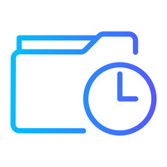 Obraz premium folder gradient icon