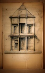 drawings of an old building