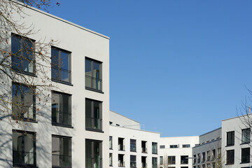 Mainz, Deutschland - 18. Februar 2023: Die Preise auf dem deutschen Immobilienmarkt haben aufgrund der Zinserh&ouml;hungen an Dynamik verloren.