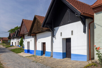 Fototapeta na wymiar Traditional wine cellars in Blatnice pod Svatym Antoninkem, Slovacko, Southern Moravia, Czech Republic