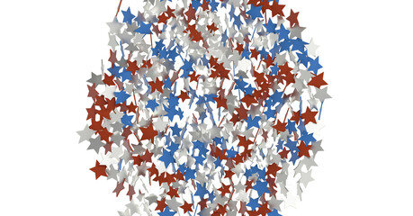 Stars - stars confetti on american independence day party