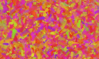 Multicolored chaotic brush strokes, bright colors, chalk texture. Seamless abstract background.
