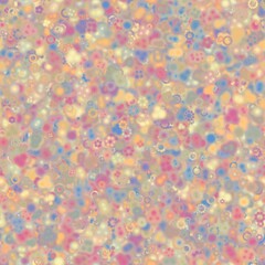Beautiful abstract multicolored floral pattern with blurred background. Pastel colors. Seamless texture