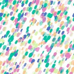 Abstract pastel colored brush strokes on the white background. Seamless diagonal pattern