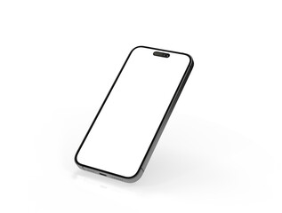 3d render illustration hand holding the white smartphone