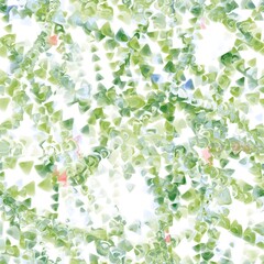 Multiple triangles seamless pattern. Garland of triangles. Green, blue nad red colors with reflection on the white background. Pattern for wrapping, textile, print.