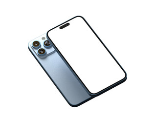 blue smartphone - 3d rendering