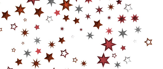 Festive christmas card. Isolated illustration white background. - in red