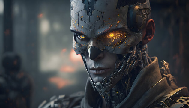 Cyborgs Army - Future War - Generative AI