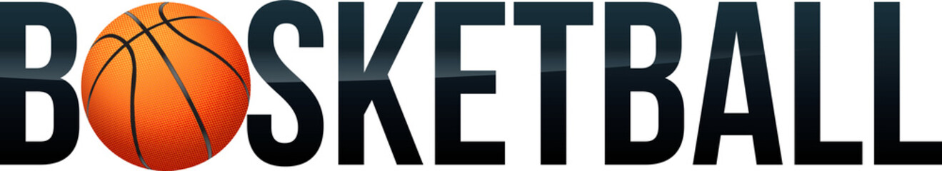 Basketball Word Art Illustration