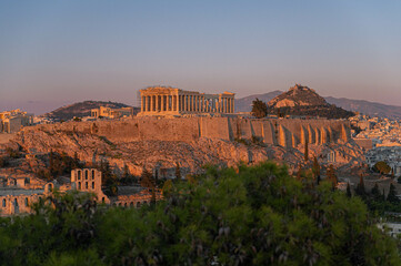 Fototapeta premium Spectacular Sunset View of the Acropolis