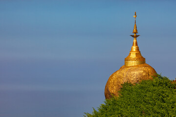The Golden Rock in Myanmar