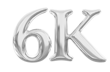 6K Follower Silver Thank You 