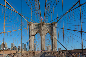 Early Morning Stroll on the Brooklyn Bridge