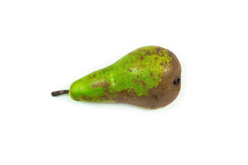 Delicious natural Pear, isolated on white background.