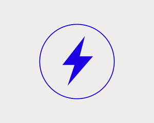 Concept of electricity in a flat style. Ecology thin line icon. Green Energy editable stroke icon.  Vector illustration