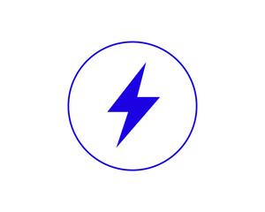 Isolated Concept of electricity in a flat style. Ecology thin line icon. Green Energy editable stroke icon.  Vector illustration