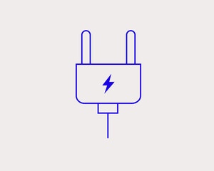 Fototapeta premium Concept of energy supply in a flat style. Ecology thin line icon. Green Energy editable stroke icon. Vector illustration