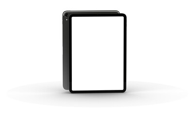 Photo White tablet, isolated on 3d background