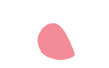 pink hand drawing solid color abstract freeform presentation decoration hand painted wave swashes minimal shape element