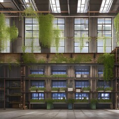 A warehouse converted into a loft with a modern design 3_SwinIRGenerative AI