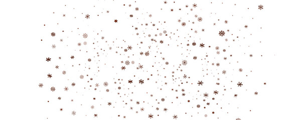 new year pattern. Christmas theme, golden openwork shiny snowflakes, star, 3D rendering.