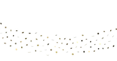 Stars - stars. Confetti celebration, Falling golden abstract decoration for party, birthday celebrate,
