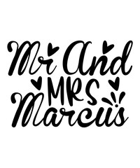 Mr And Mrs Marcus SVG Cut File