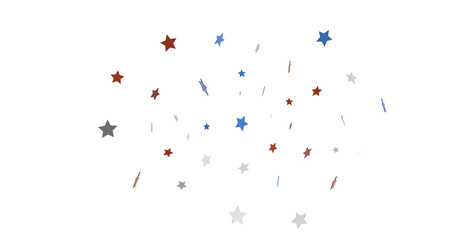 Stars - stars confetti on american independence day