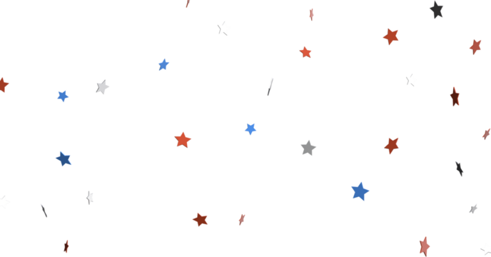 Stars - stars confetti on american independence day - Powered by Adobe