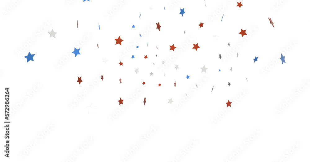 Wall mural stars - stars confetti on american independence day